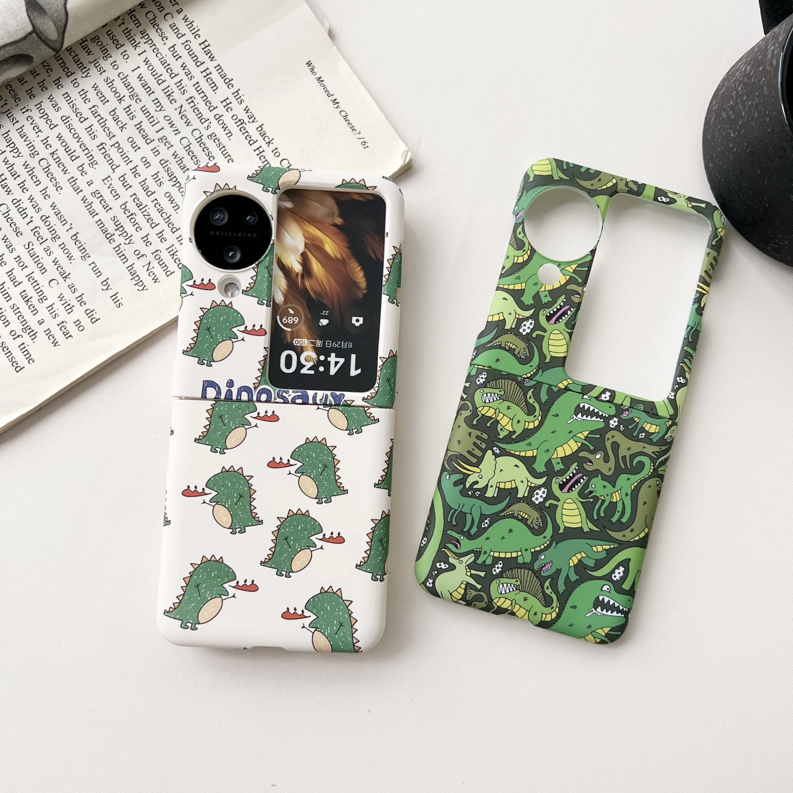 

Funny Dinosaur Hard Pc Shockproof Phone Case For OPPO Find N3 / N2 Flip Back Cover