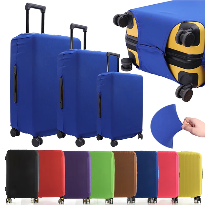 Funda elástica para equipaje de viaje, cubierta colorida para maleta de 18 a 28 pulgadas, antipolvo, accesorios para viaje