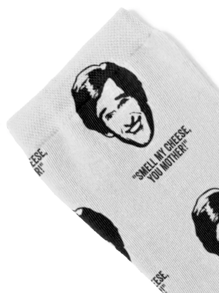 Alan Partridge Smell my Cheese Quote Socks Novelties heated floral Socks For Men Women's