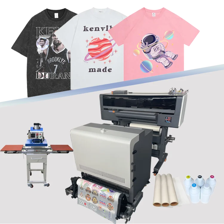 i1600 dtf printer set transfer dual head i3200 60cm inkjet printers dtf t-shirt printing machine 24 inch