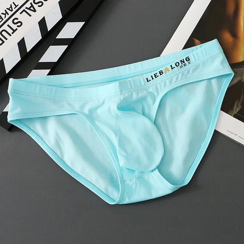 U Bulge Pouch Underwear Men Soft Cotton Briefs Breathable Underpants Solid Lingerie Male Sport Sweat Absorption Panties Knickers