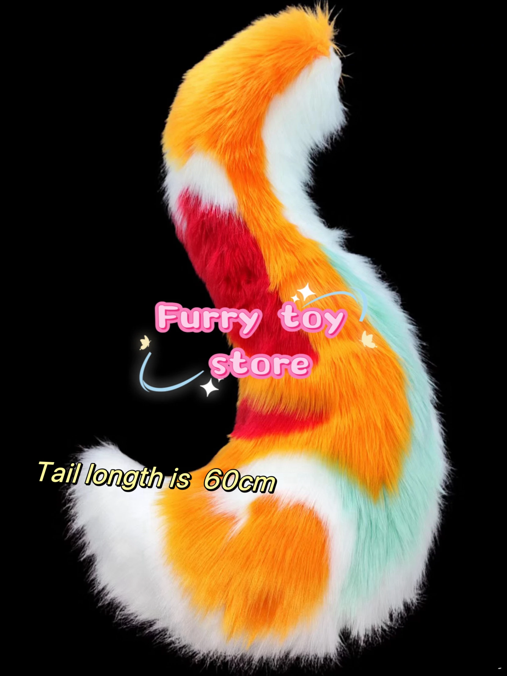 

Furry Tail Fursuit Kigurumi Animal Cute Cosplay Costume Furry Suit Accessories Deer Hare Sheeptail Cartoon