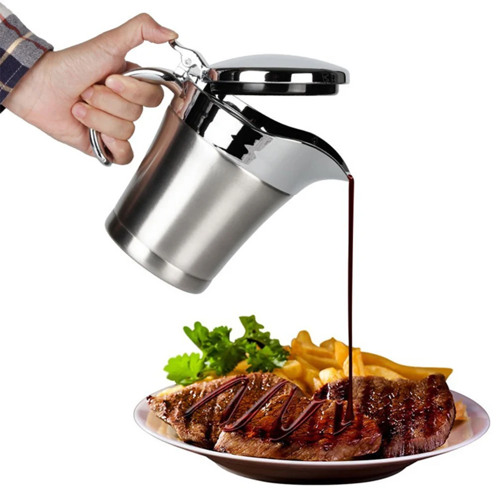 

Sauce Bottles Stainless Steel Pot Vinegar Fuel Injection Oil Sprayer for Cooking Container
