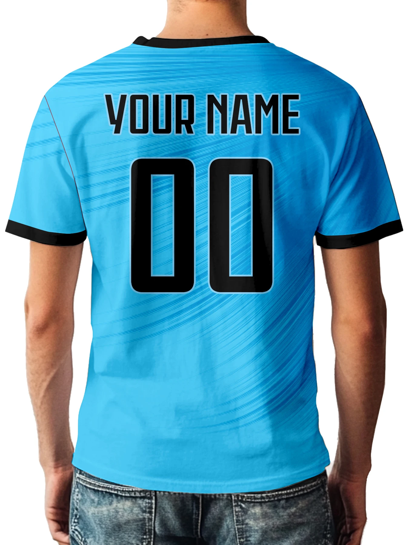 Custom Uruguay Soccer T-shirt National Team Personalized Name Number Football Shirt, Comfort Soccer Top for Men