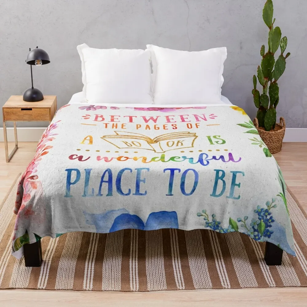 

Between the pages Throw Blanket Multi-Purpose Beach funny gift Designers Blankets