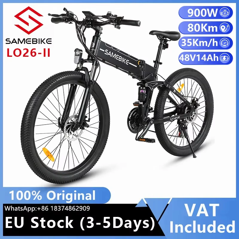 

Electric Bike 900W Motor 48V14AH Lithium Battery Life 60KM Urban Commuting ebike 26 in Tire Mountain Fold Adult Electric bicycle