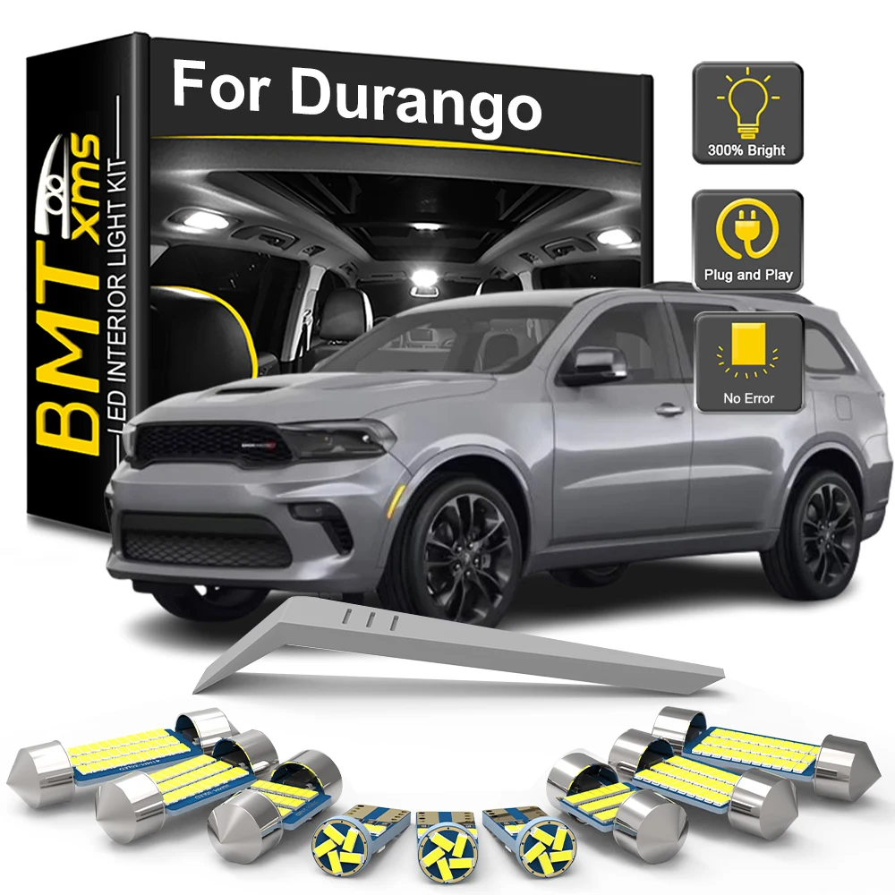 Zestaw żarówek wewnętrznych BMTxms LED do Dodge Durango 1998-2012 2013 2014 2015 2016 2017 2018 2019 2020 2021 Samochodowa lampa bagażnika