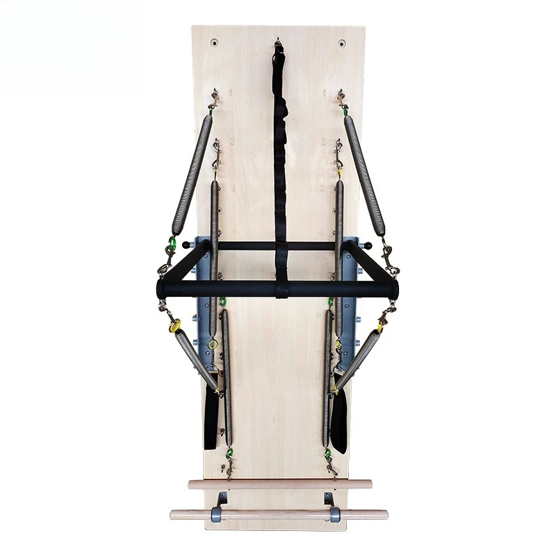 

Тренажер для коррекции фигуры с двусторонней направляющей, из массива дерева, для реабилитации и растяжки мышц кора.