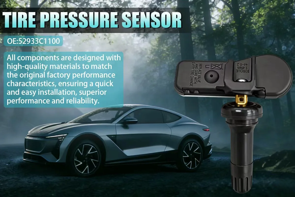 Reifendrucküberwachungssystem-Sensor 52933C1100 Ersatz für Hyundai i20 Santafe Tucson KIA 433MHZ Ersetzt 52933C8000 – Detail 1