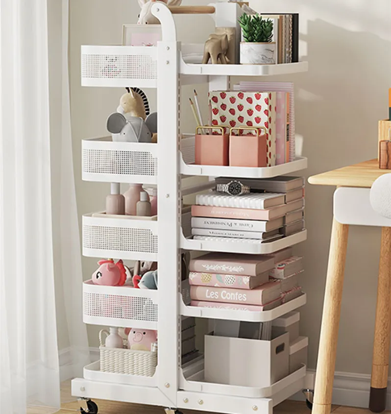 

Bookshelf Shelf Floor-to-ceiling bedroom Living room Student against wall Corner wrought iron Movable