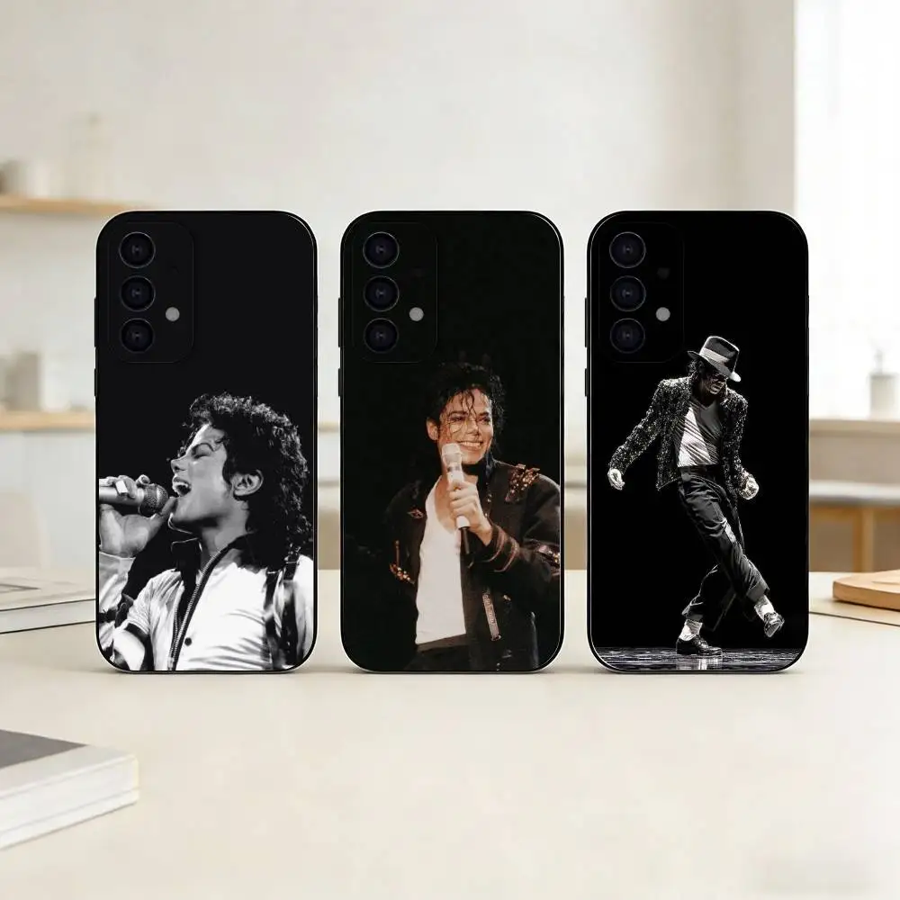 

michael J-jackson phone Case For Samsung S25,24,21,22,23,30,Ultra,20,Plus,Fe,Lite,Note Soft Black Cover