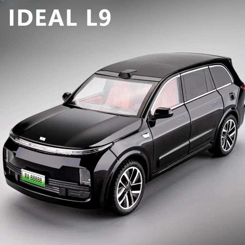 1:32 LEADING IDEAL L9 SUV Alloy New Energy Model pojazdu Diecast Metal Charging Vehicles Model samochodu Dźwięk Światło Zabawka dla dzieci Prezent