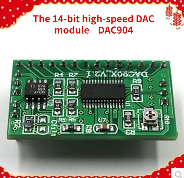 

DAC DA Module 14-bit High-speed Digital-to-analog Converter Module DAC904 Maximum Conversion Speed 165MSPS