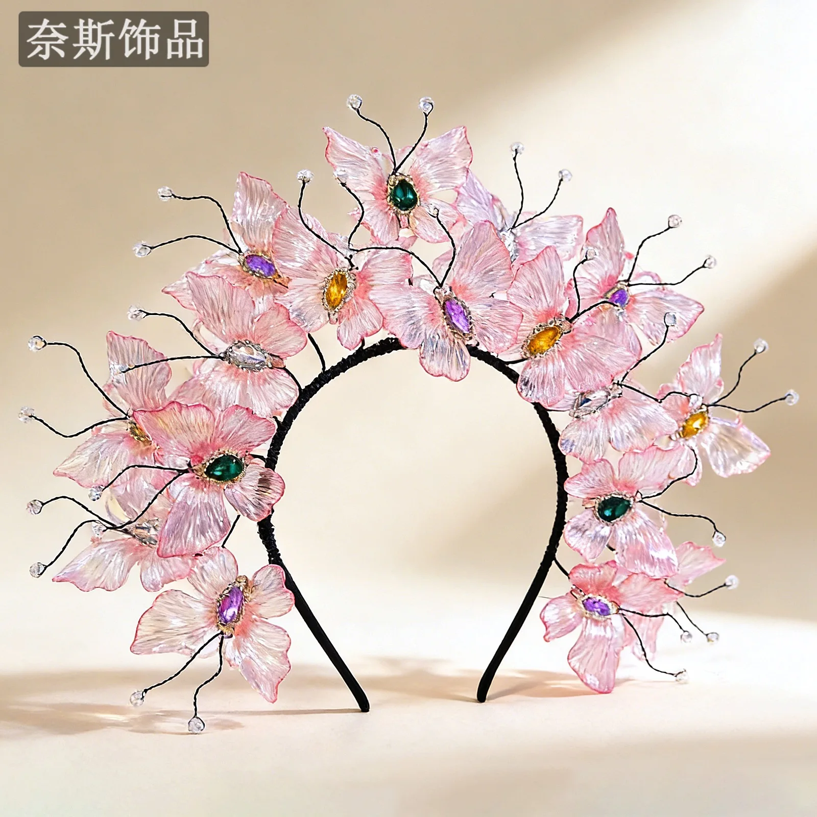 

Ww27 ethereal butterfly flowing hair accessories - elegant and graceful hairpin, floral headband, traditional chinese bridal