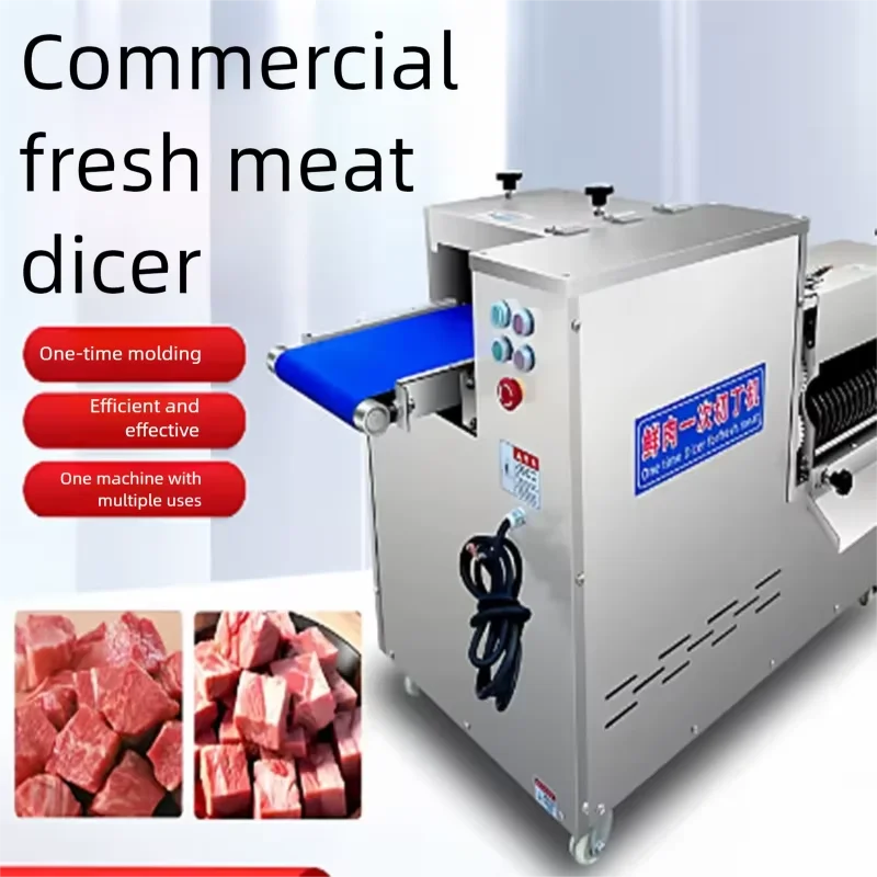 Commercial Fresh Chicken and Beef Cutter Dicer New Condition Meat   Dicing and Cube Cutting Machine