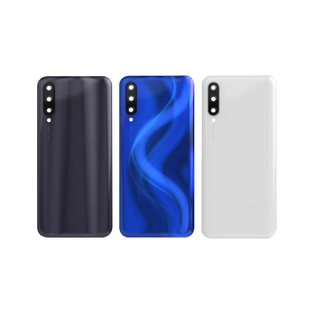 100% New For Xiaomi Mi 9 Lite Back Battery Cover Redmi Rear Housing Door Glass Panel Case Replacement Parts with lens