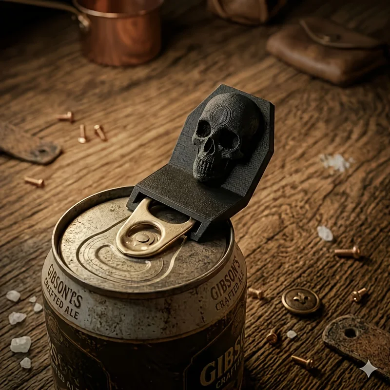 1/2pcs Plastic Gothic Skull Can Opener, Non-slip Bottle Opener, Specially Designed for the Elderly and Those with Weak Hands.