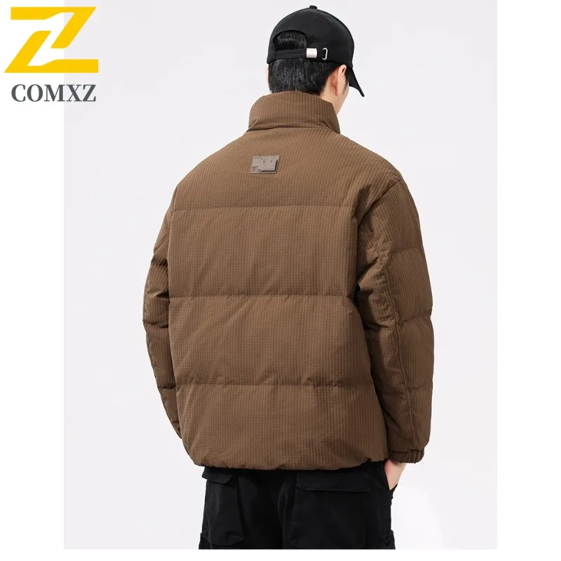 Waterproof Down Jacket Fashionable Korean Style Windproof Skiing Puffer Jacket Street High Quality Winter Jacket Men's Clothing