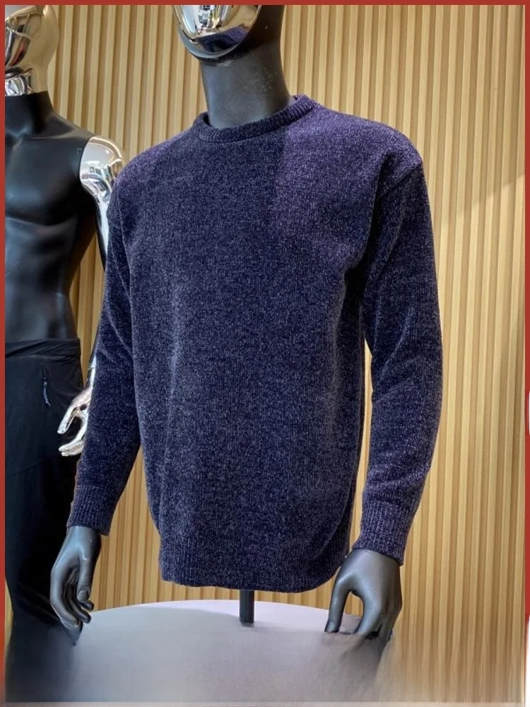 เสื้อสเวตเตอร์ถักสไตล์อเมริกันย้อนยุค ผ้ากำมะหยี่เนื้อนุ่ม อุ่นสบาย ผลิตจากเส้นใยโพลีเอสเตอร์นุ่ม เหมาะสำหรับฤดูหนาว