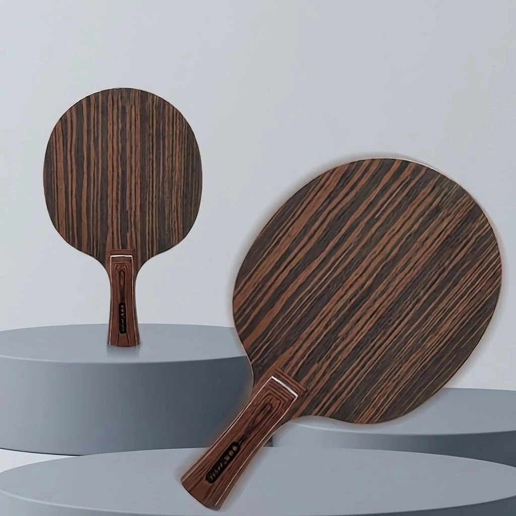 Ebony Table Tennis Racket Blade, Fast Attack Design, 5 Wood + 2 Carbon 7-Layer Structure Table Tennis Racket Blade, High-Quality Wood Craftsmanship, Balanced Design, Exclusive for Sports Enthusiasts