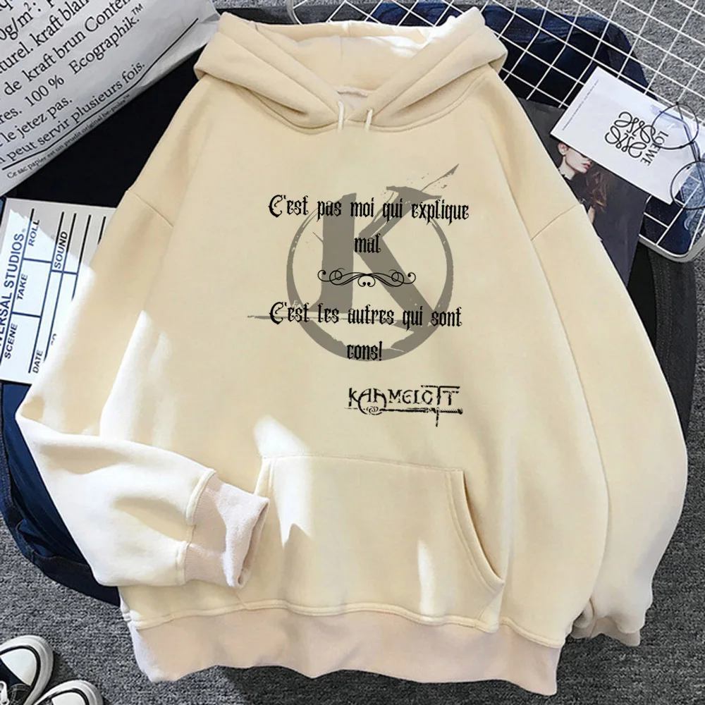 Kaamelott hoodie streetwear patterned elegant anime sweater teen sweatshirts anime soft fabric