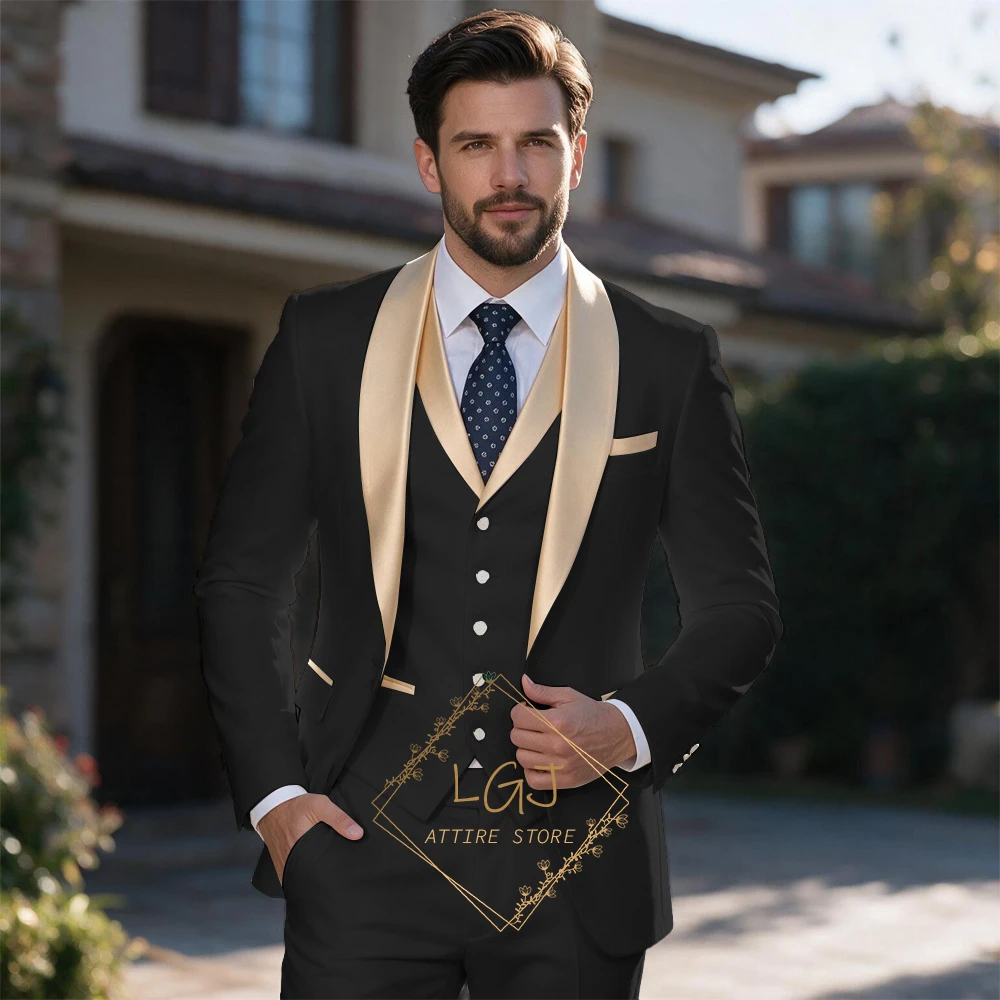 Men'S Formal Wear In Wedding - Men's Single Breasted 3 Piece Suit