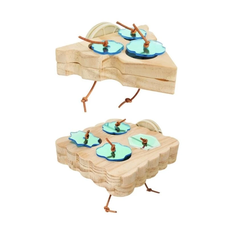 

Parrots Foraging Platform Chewing Bites Intelligence Feeders Natural Stand for Parrots, Lovebirds