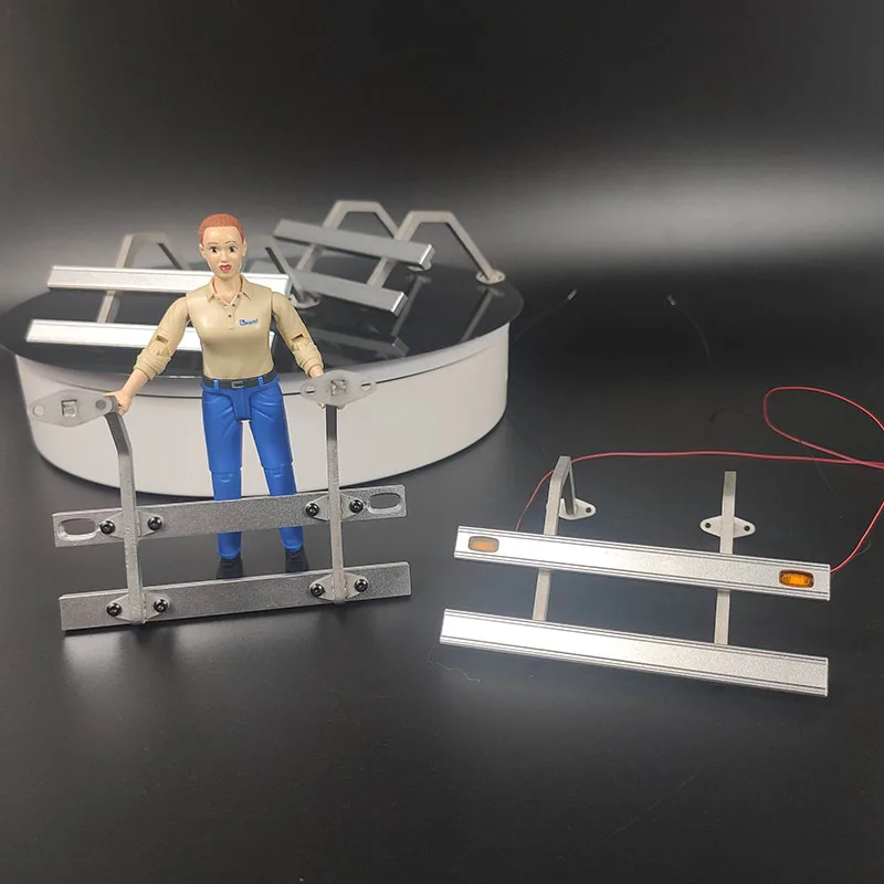 1/14 타미야 RC 트럭 트레일러 덤프트럭 스카니아 MAN 벤츠 볼보 자동차 DIY 부품용 사이드 펜스 연료 탱크 장식 보호 바