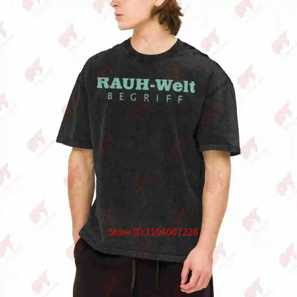 RWB Rauh Welt Begriff Teal Vintage Washed Tee Pure Cotton T-Shirt