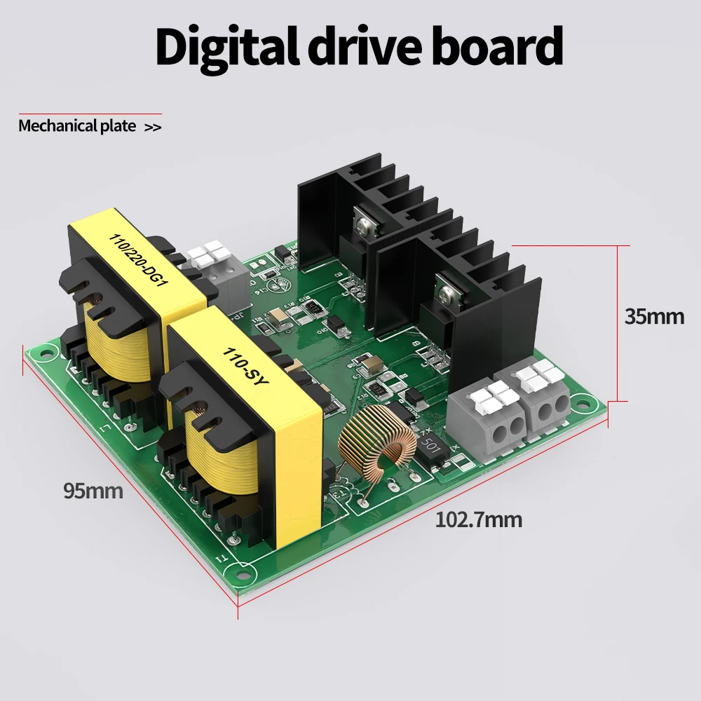 Granbo DIY Ultrasonic Cleaning Kit Mechanical Drive Board Set 60~900W 40KHz Transducers Accessories