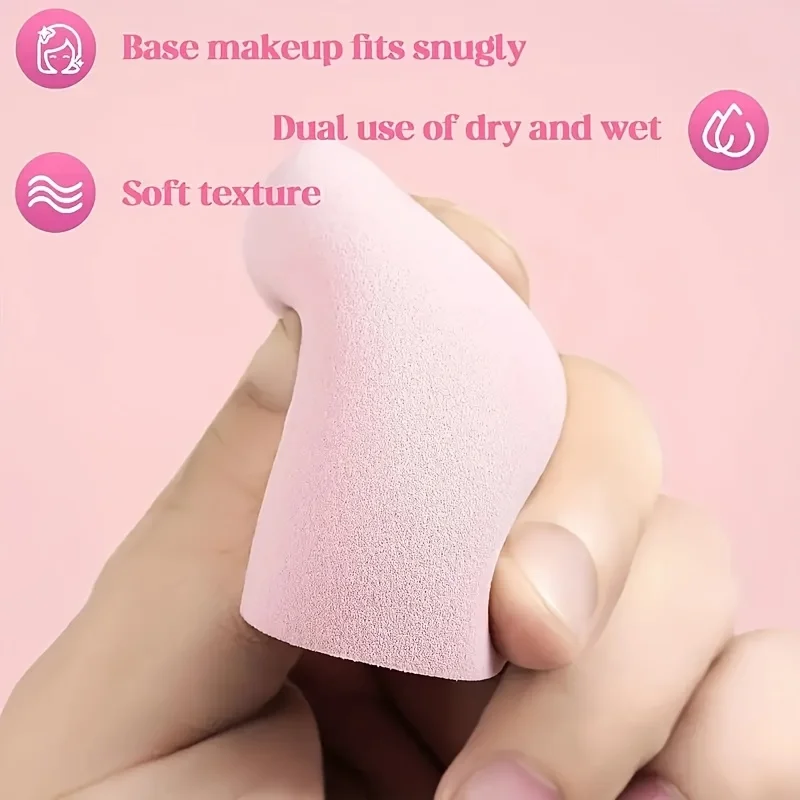 12Pieces Portable Makeup Sponge Set Portable Foundation Cosmetic Puff for Face Concealer Mixing Beauty Sponge Liquid Cream Power
