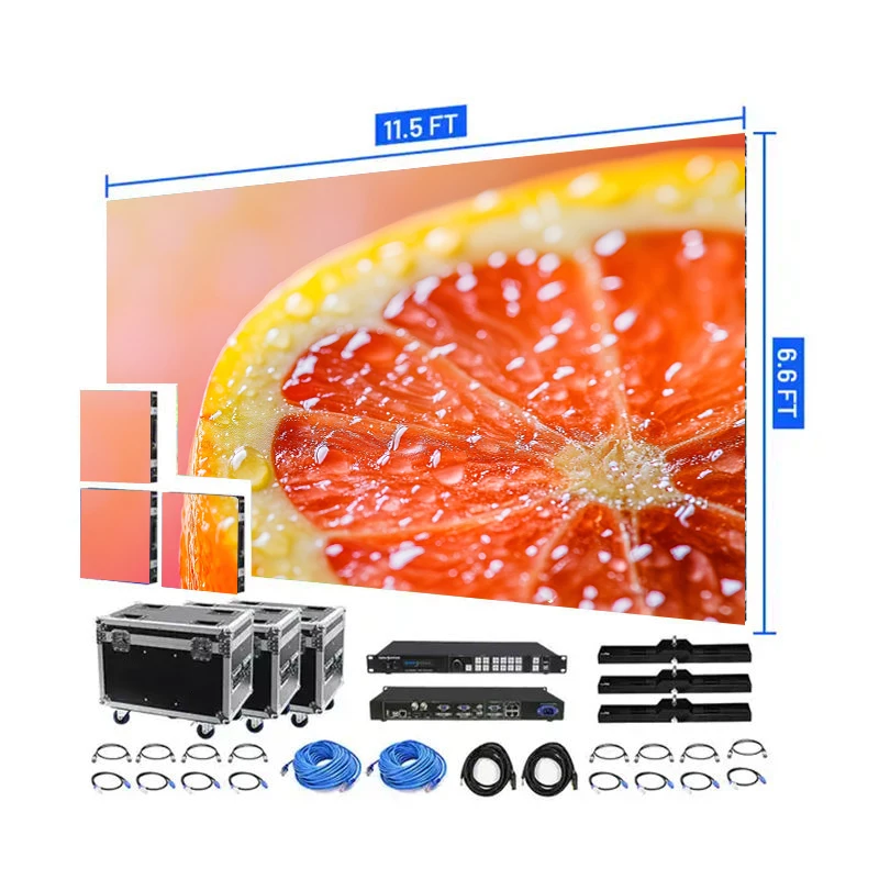 Anpassbarer LEDKING Indoor Rental P2.5 LED-Videowandschrank 500 * 500 mm Rental-LED-Vitrine Indoor GOB Protect LED-Video