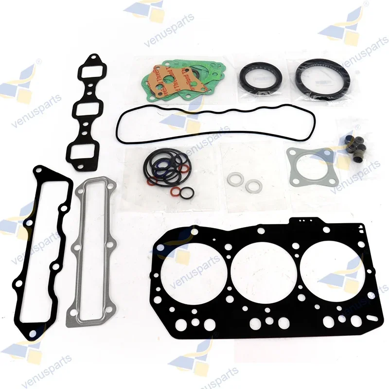 3TNS82 Engine Overhaul Rebuild Kit Gasket Set For Yanmar 3TNE82 Engine Tractor Excavator Parts 3 Cylinder Engine Repair Set