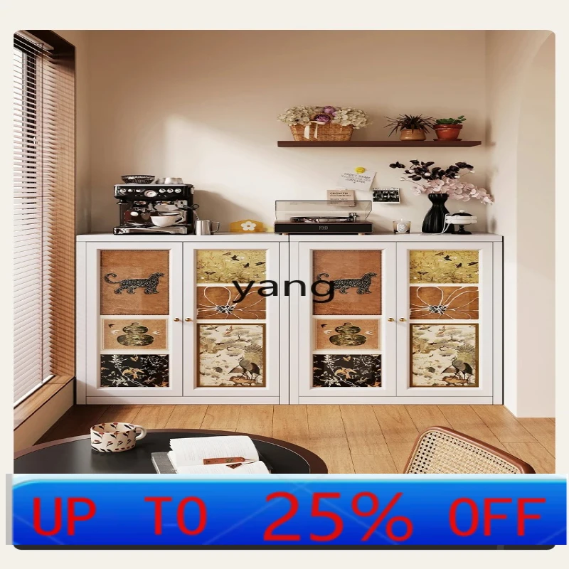 LHH  antique balcony cabinet sunscreen waterproof storage wall integrated multi-layer cabinet