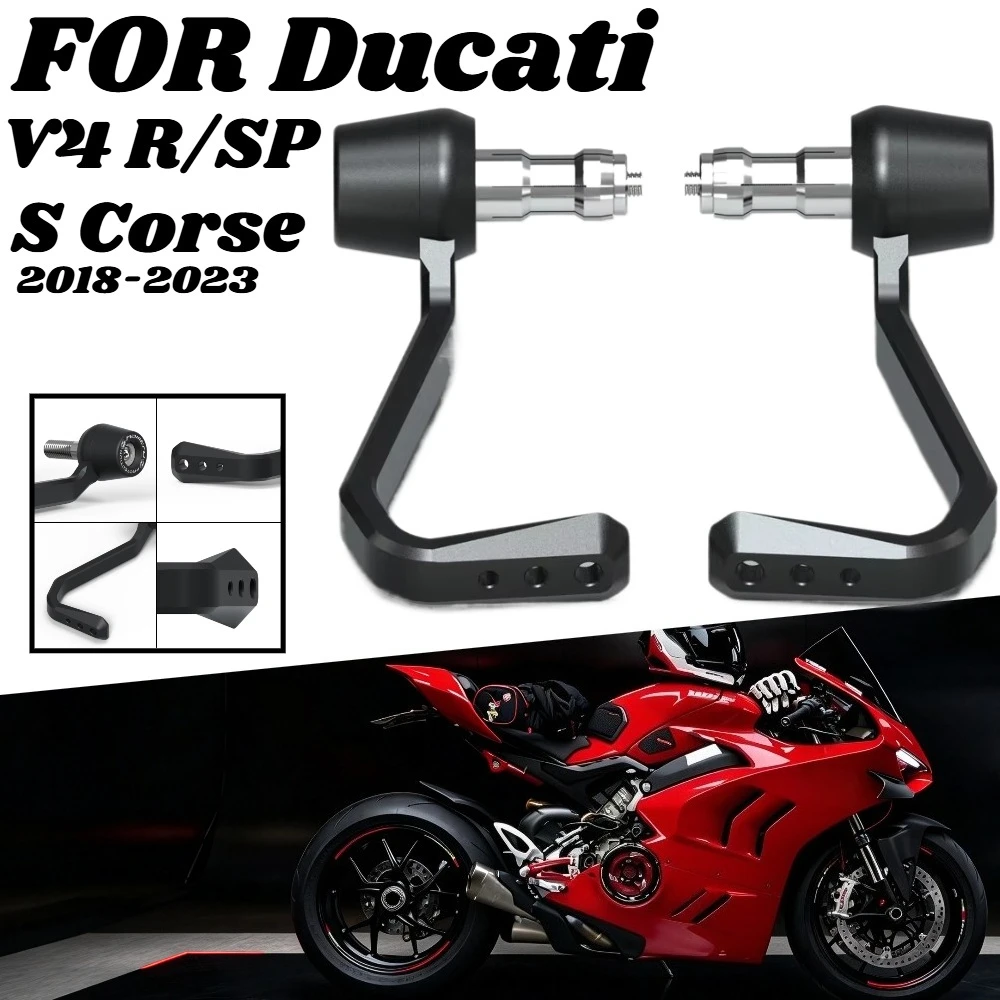 For Ducati Panigale V4 R /SP/S Corse 2018-2023 2019 2020 2021 2022 Motorcycle Grip Handlebar Brake Clutch Lever Guard Protector