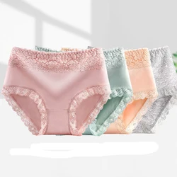 3pcs/4pcs Cotton Underwear For Women Panties Sexy Lace Edge Underpants Lingerie Intimates Briefs Body Shaper Underwear Wholesale