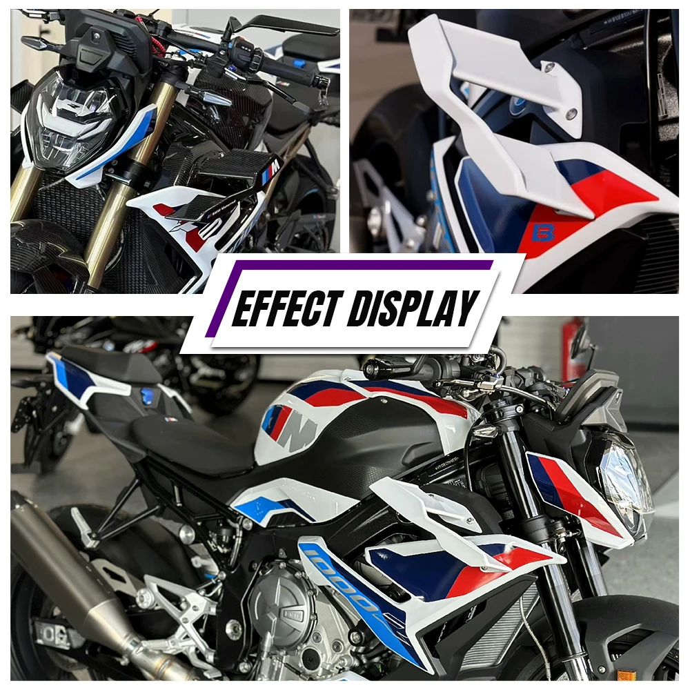 Motorcycle ABS Carbon Paint Fairing Fixed Wing Spoiler For BMW S1000R M1000R S1000 R M1000 R 2021-2023 Aerodynamics Side Winglet