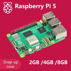 Raspberry Pi 5 2GB 4GB 8GB Cortex-A76 Linux Arm Board Python programmlama PCIe Gigabit Ethernet USB3.0