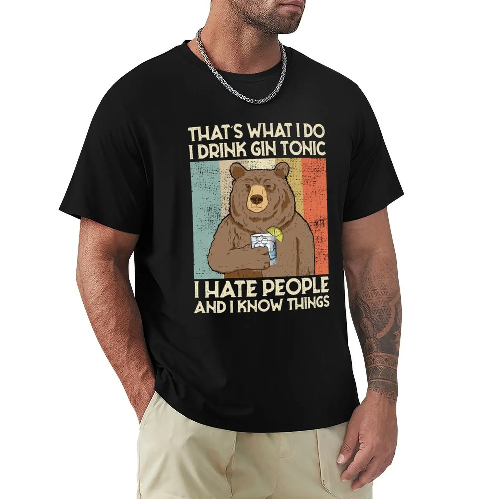 

That′s what i do i drink gin tonic gin lover gift T-Shirt sublime oversize t-shirts man graphic tee shirt funny t shirts for men
