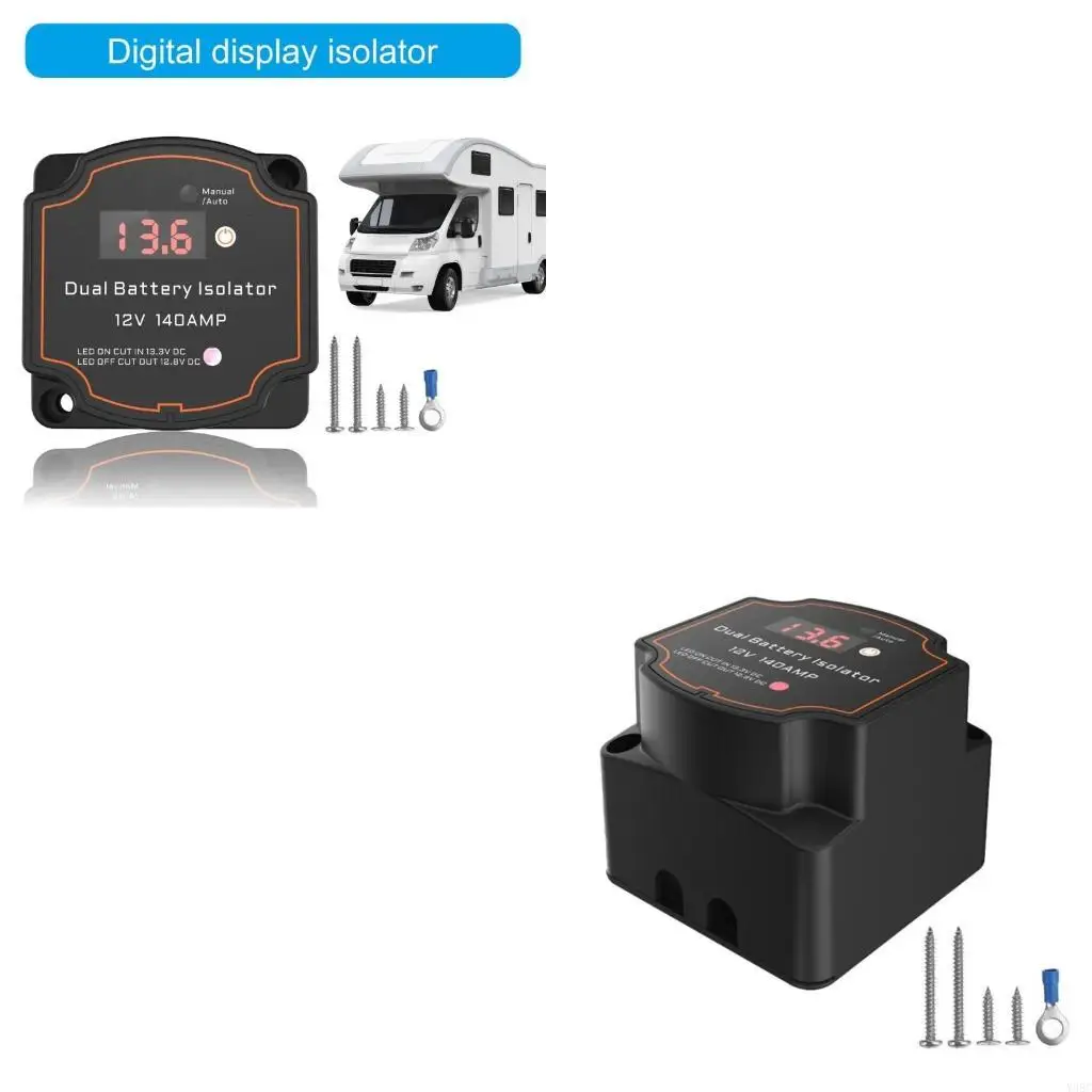 

12V 140A Double Battery Isolator Sensitive Relays VSR Switch for Car