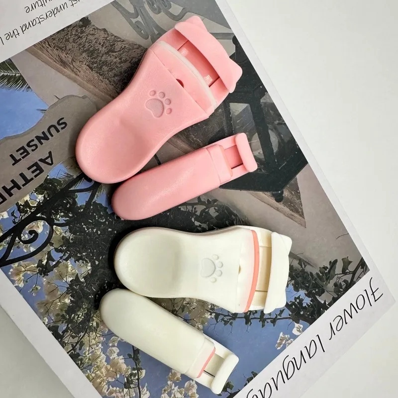 Ensemble de recourbe-cils en forme de griffe, 2 pièces, grand Angle, longue durée, chat, accessoires de maquillage pour femmes, outil adapté à tous les cils, vente en gros