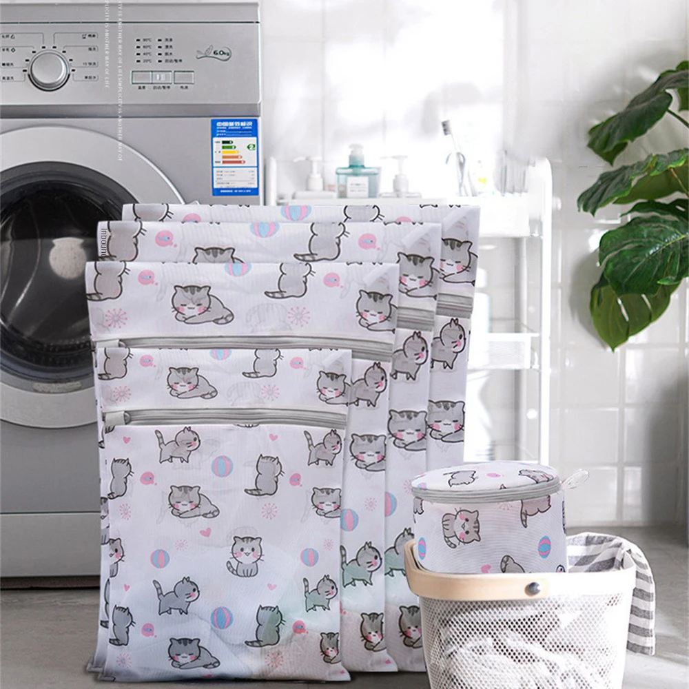 Mesh Laundry Bag Clothes Do Not Deform Fine Seam 30 40cm Small 40 50cm Medium Laundry Storage Items Wash And Bags