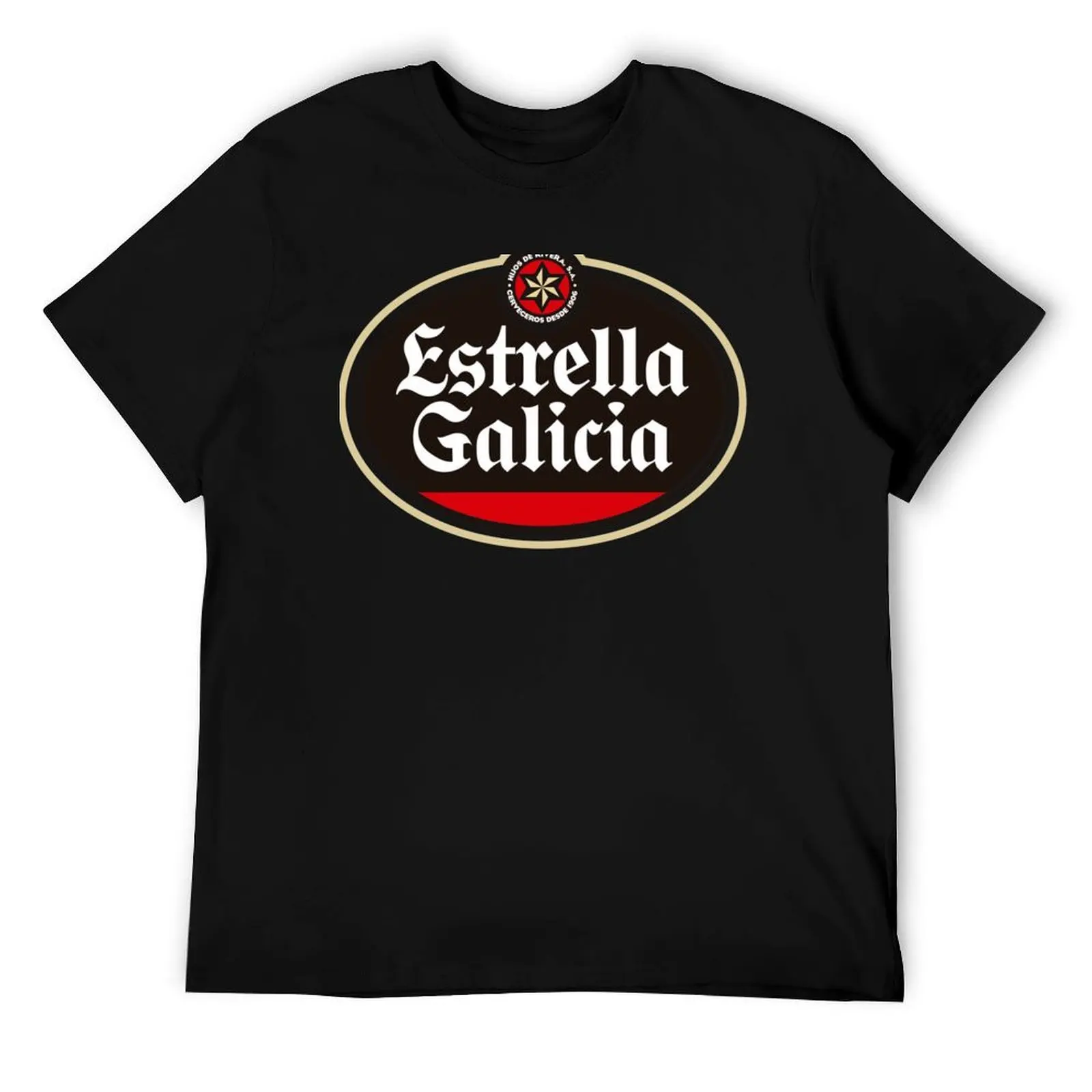 

Estrella Galicia Beer Spain T-Shirt t shirts for man cotton funny man tshirt anime t shirts for man T-Shirt