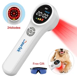 Dawfek Cold Laser Therapy Device 660nm 810nm 980nm Vet Low Level Laser Therapy for Tendon Injuries Soft Tissue Damage Handheld