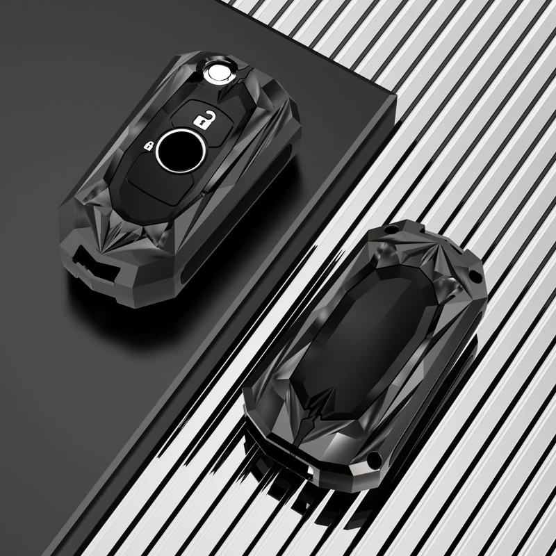 2 3 Buttons Metal Car Key Cover Fob Case Shell for Opel Astra K Vauxhall for Buick Verano GT Excelle 2015 2016 2017 2018 2019