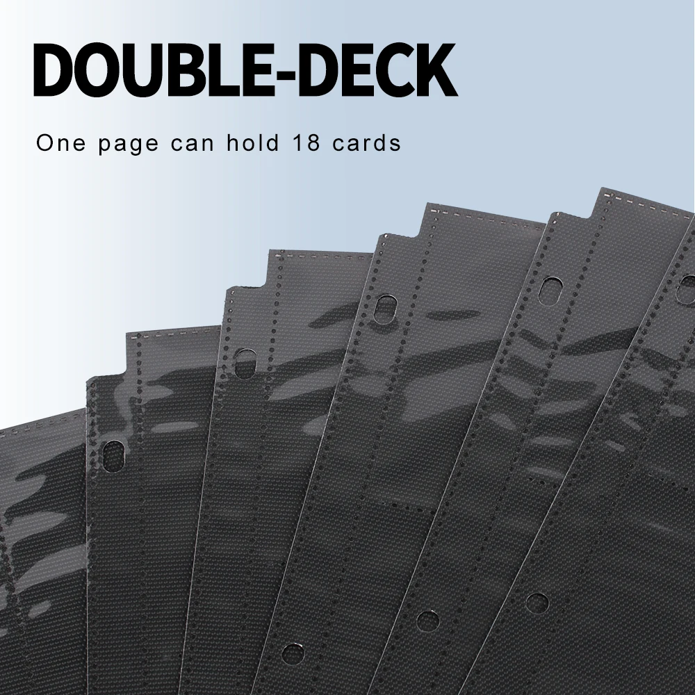 

50 Pages/9 Pockets Board Game Cards Page Trading Card Protector Ultra Pro Star Cards Album Top/Side Loading Binder Pages