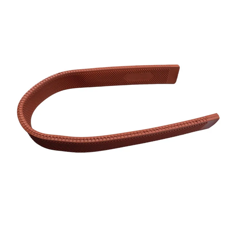 Rubber Flat Tube Anti Slip Pet Leash Brick Red Tube Reins Rubber Sleev 25mm 2pcs