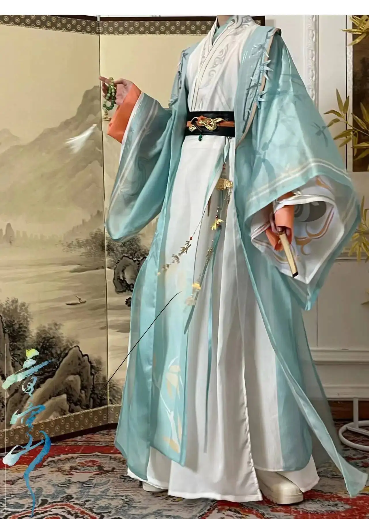 

Yuan Anime Game Code Name: Yuan Ji Antiquities Хэллоуин Карнавальный ролевой костюм для косплея Полный комплект Han Fu