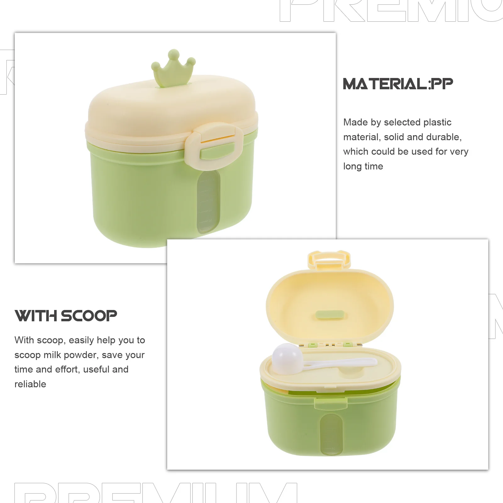 

Контейнер для детской смеси, портативный двухслойный герметичный контейнер для сухого молока, дорожный дозатор для хранения детской смеси