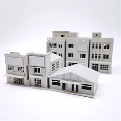 1/64 1/87 HO 1/150 N modello di costruzione in scala stile europeo Villa casa modello treno scena collezione in miniatura tavolo sabbia paesaggio